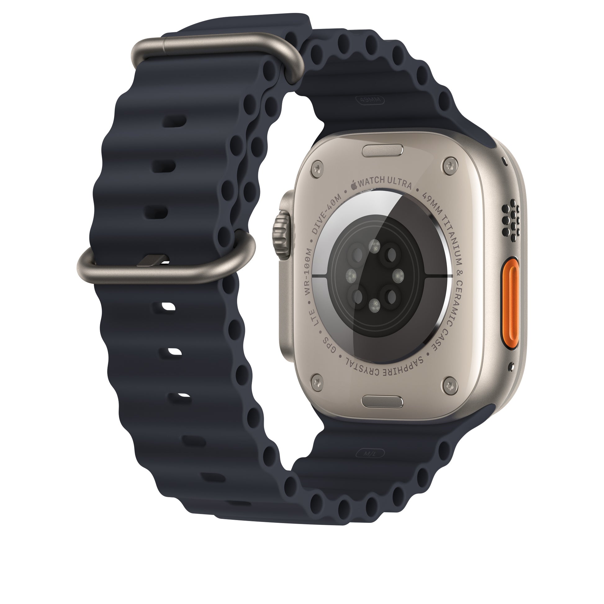 Apple Ocean Band Verlängerung – Mitternacht, für Apple Watch 44 mm, 45 mm, 49 mm