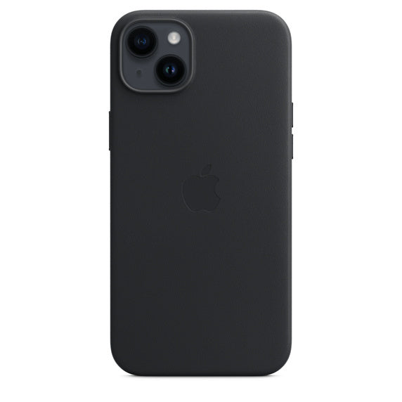 Apple Backcover – für Apple iPhone 14 Plus, MagSafe, Leder, Schwarz