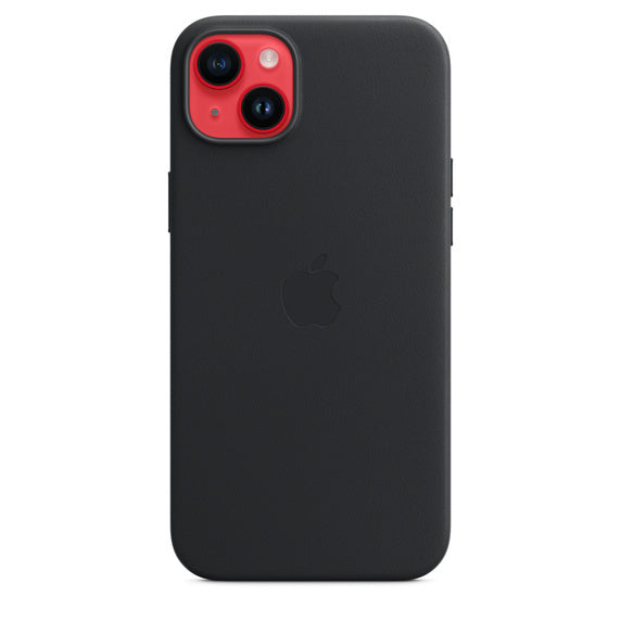 Apple Backcover – für Apple iPhone 14 Plus, MagSafe, Leder, Schwarz