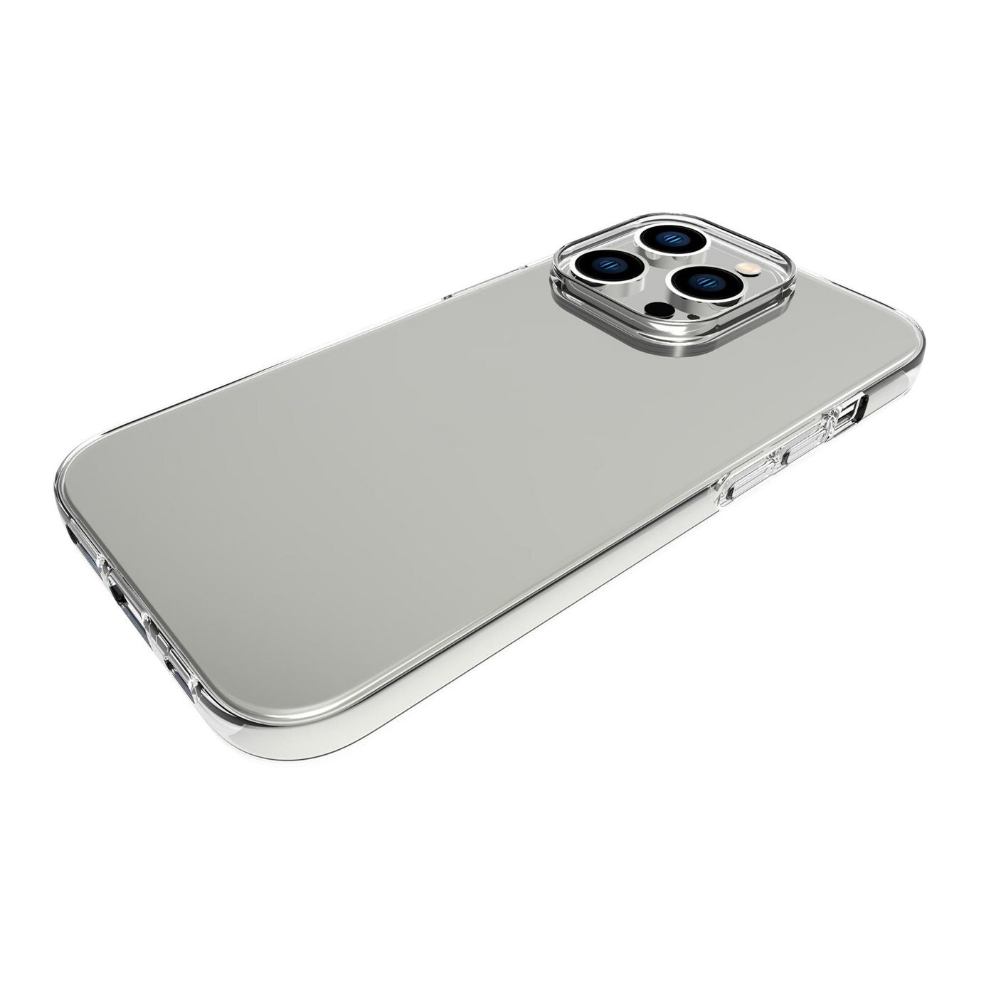 eSTUFF LONDON Backcover – für Apple iPhone 14 Pro, TPU, Transparent, stossfest
