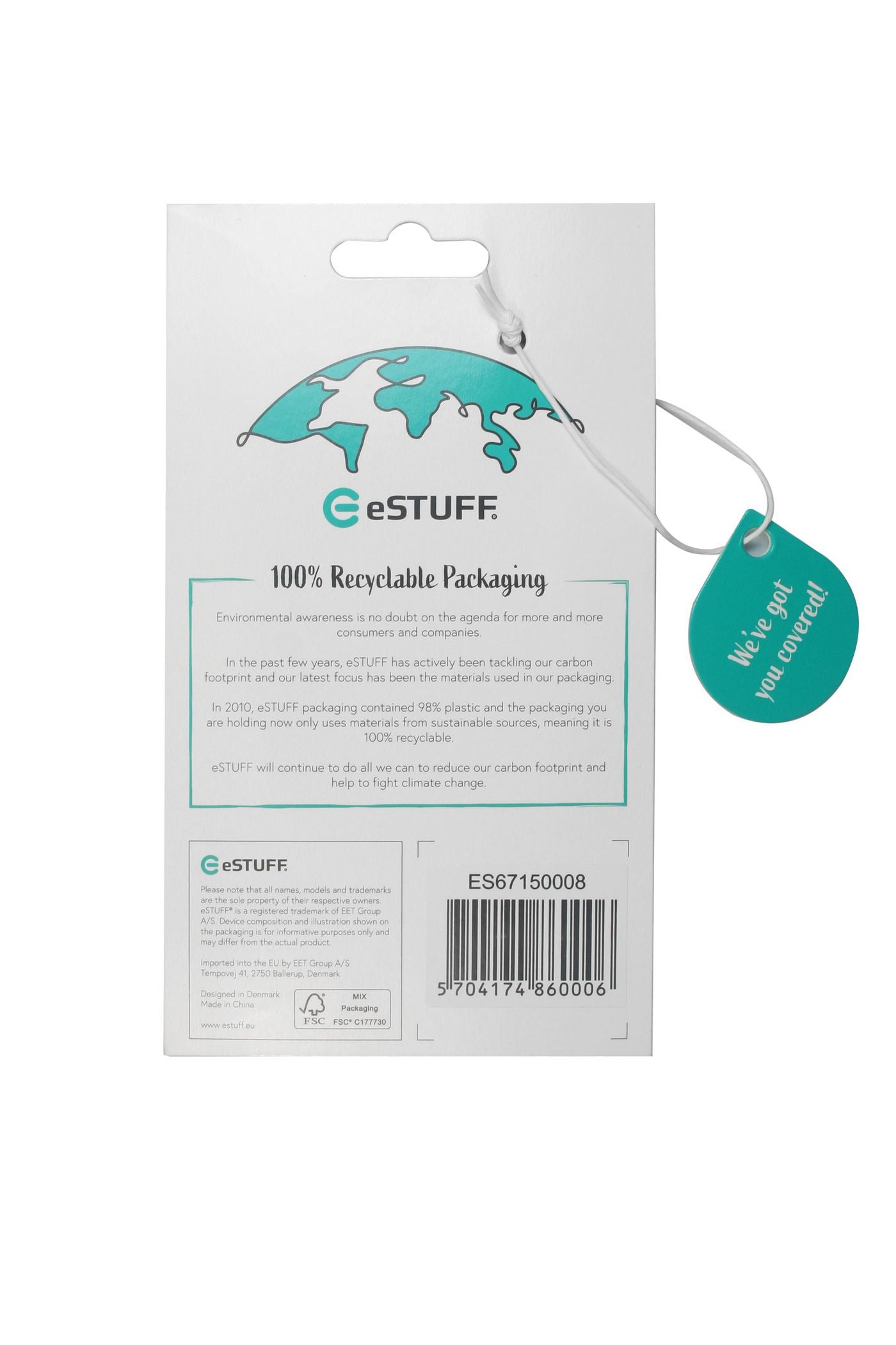 eSTUFF Dublin Backcover – für Apple iPhone 14 Pro Max, MagSafe, PC+Silikon, Schwarz