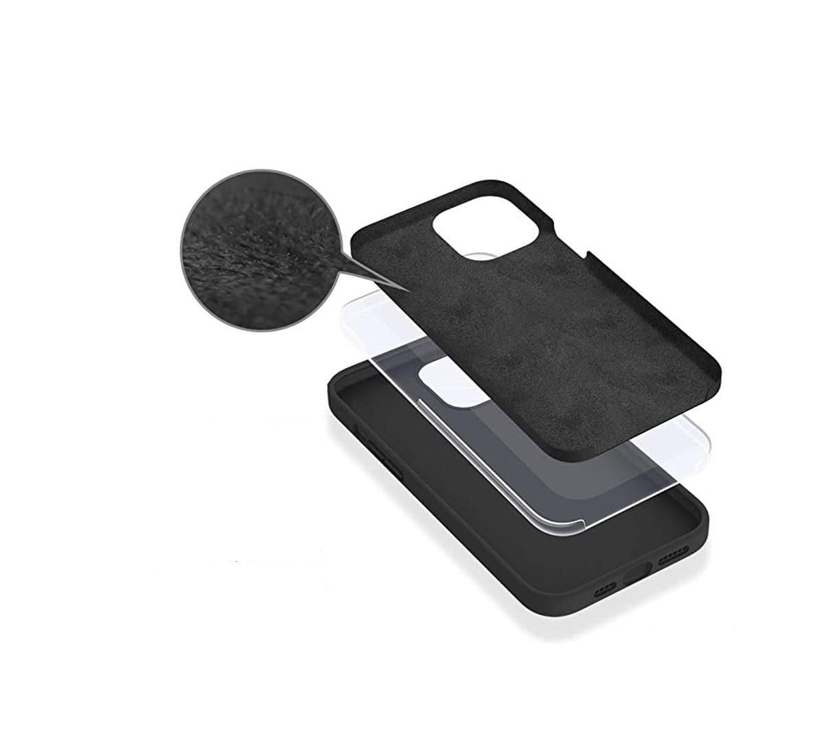 eSTUFF MADRID Backcover – für Apple iPhone 14 Pro Max, PC, Schwarz, stossfest
