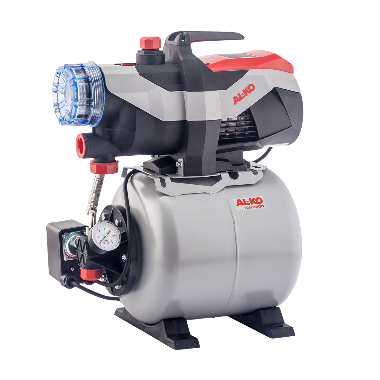 AL-KO HW 3600 – Hauswasserwerk, 850 W, 3600 l/h, 38 m, 2,8 bar
