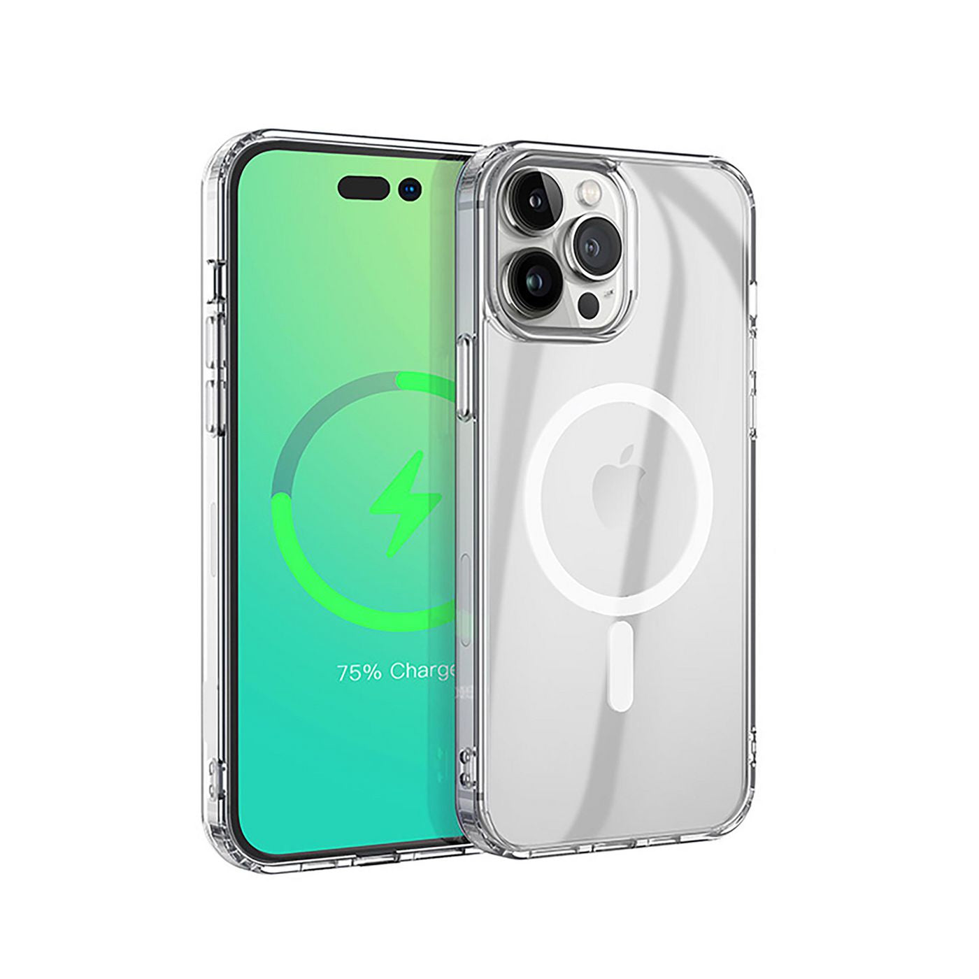 eSTUFF BERLIN Backcover – für Apple iPhone 14 Pro Max, MagSafe, TPU, Transparent