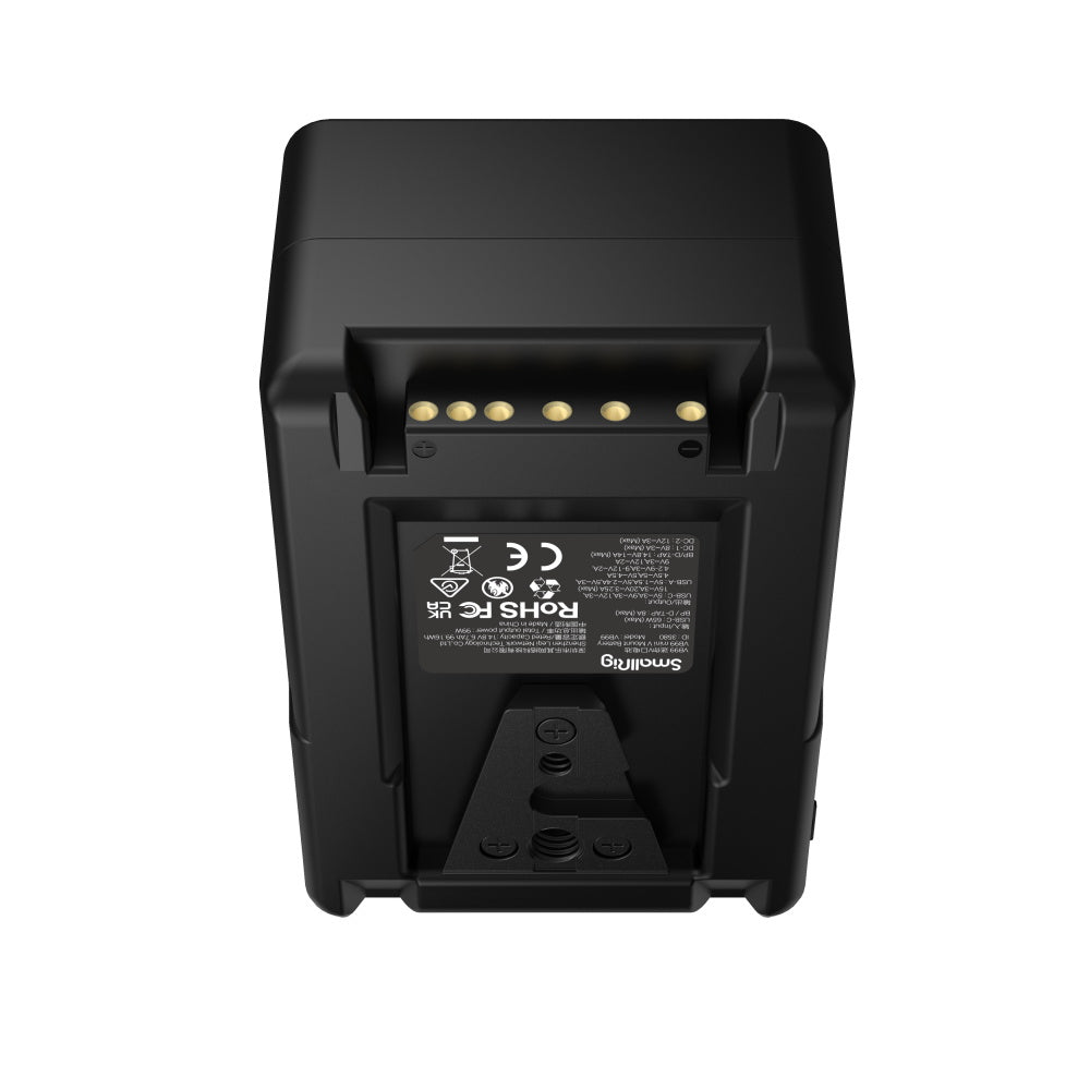 SmallRig VB99 Pro V-Mount Akku – 99,16 Wh, 14,8 V – D-Tap, USB-A/USB-C – für Camcorder, Kameras, Monitore usw.