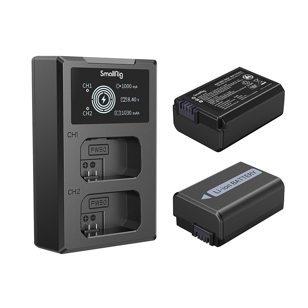 SmallRig Akku NP-FW50 – Lithium-Ion, 1030 mAh, 7,4 V – für Sony