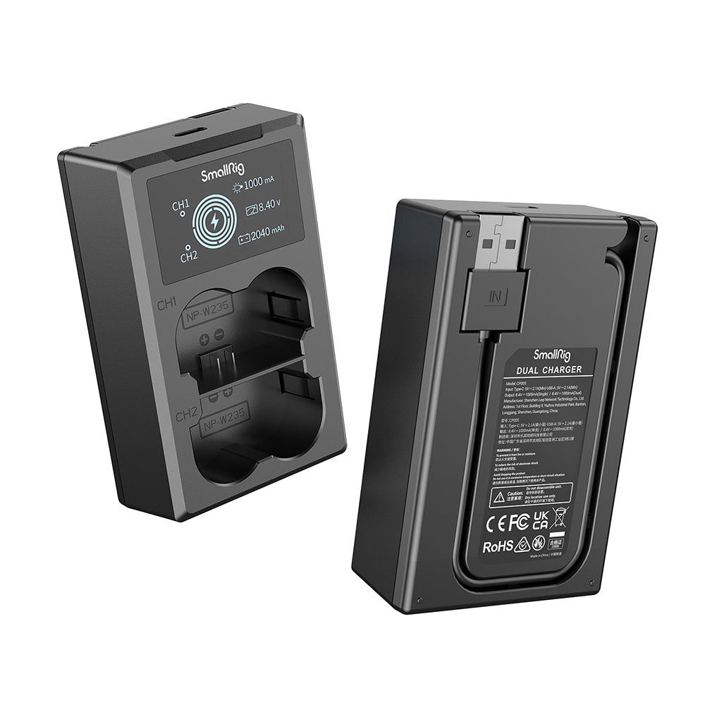 SmallRig Akku-Set NP-W235 – 7,2 V, 2040 mAh, 14,69 Wh, Li-Ion – für Fujifilm
