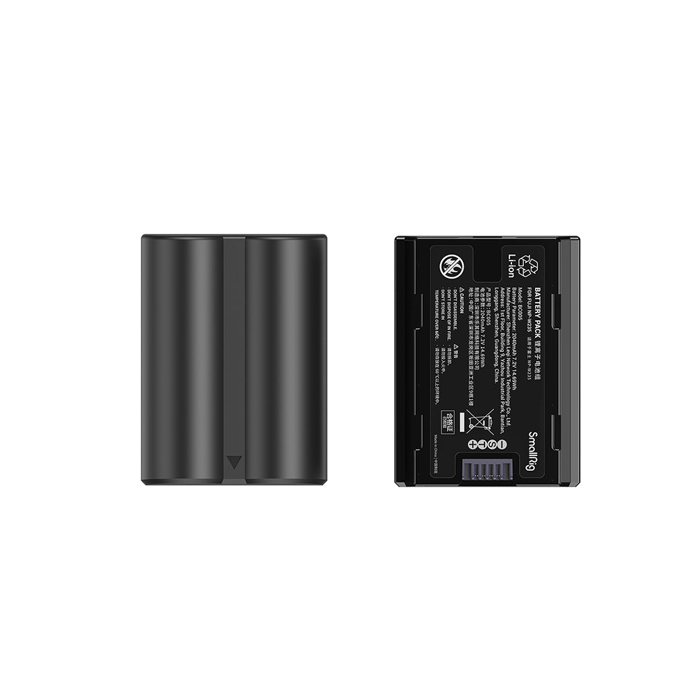 SmallRig Akku-Set NP-W235 – 7,2 V, 2040 mAh, 14,69 Wh, Li-Ion – für Fujifilm