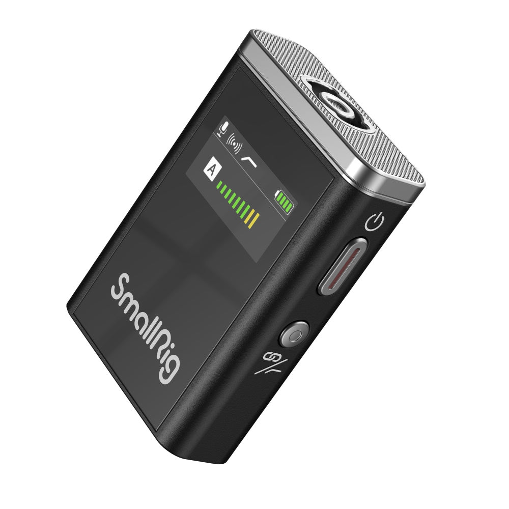 SmallRig Forevala W60 Lavaliermikrofon 2er-Set – 3,5 mm Klinke, USB-C, Kabellos, Omnidirektional, Schwarz