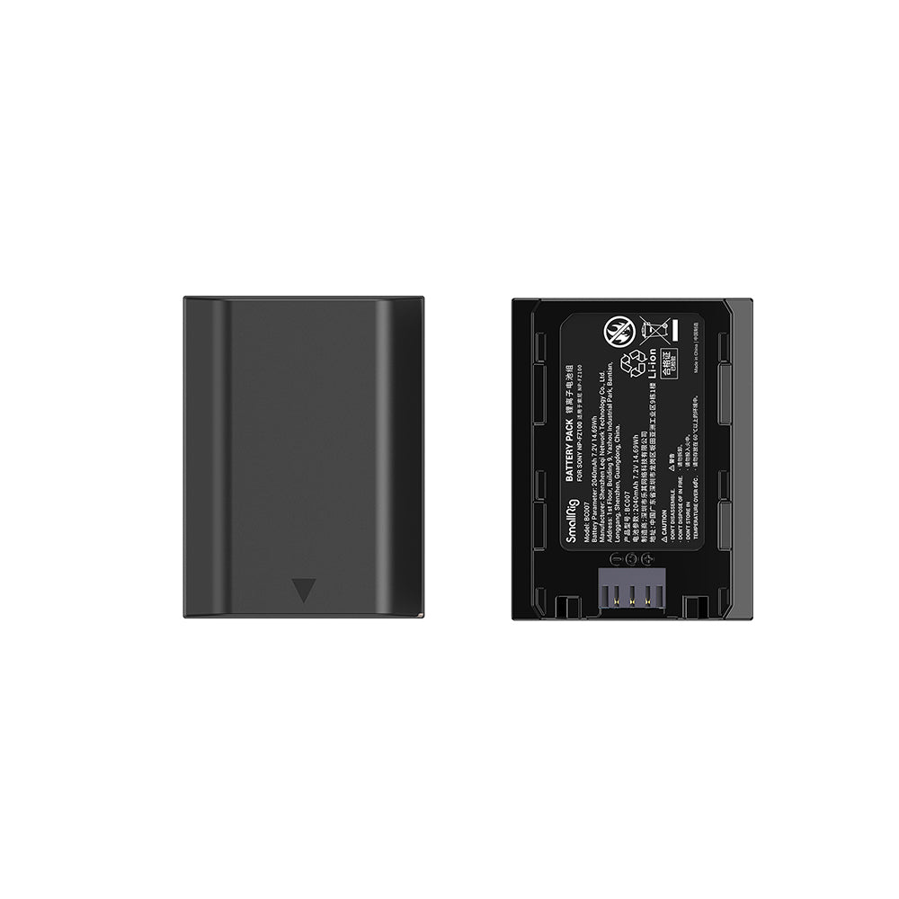 SmallRig Akku-Set NP-FZ100 – 7,2 V, 2040 mAh, 14,69 Wh – für Sony Kameras