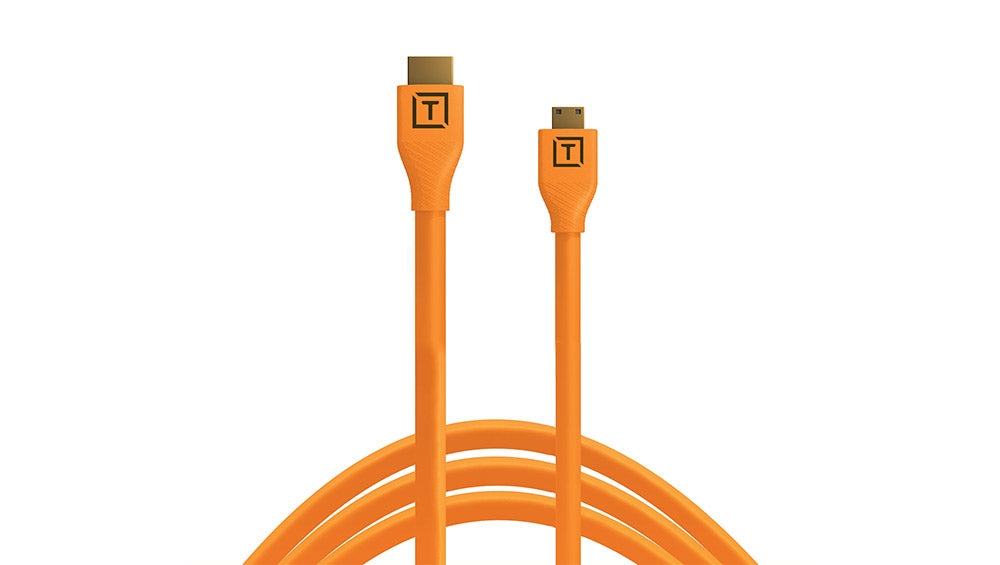 Tether Tools HDMI-Kabel, HDMI/Mini HDMI, Orange, H2C15-ORG, 1 Stück