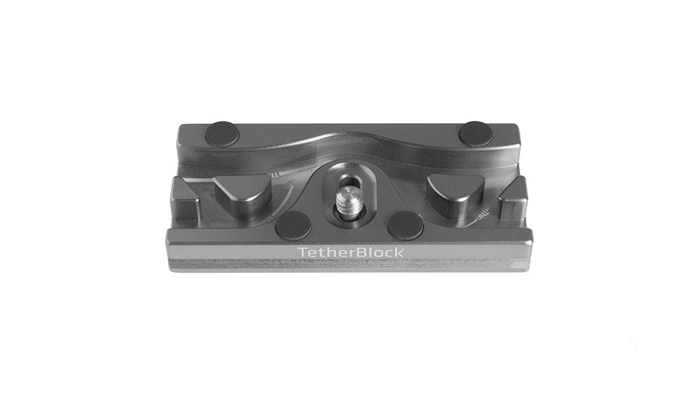 Tether Tools TetherBlock Arca Montageplatte – Aluminium, Graphit, 76,2 × 38,1 × 10,7 mm, 1/4"-20