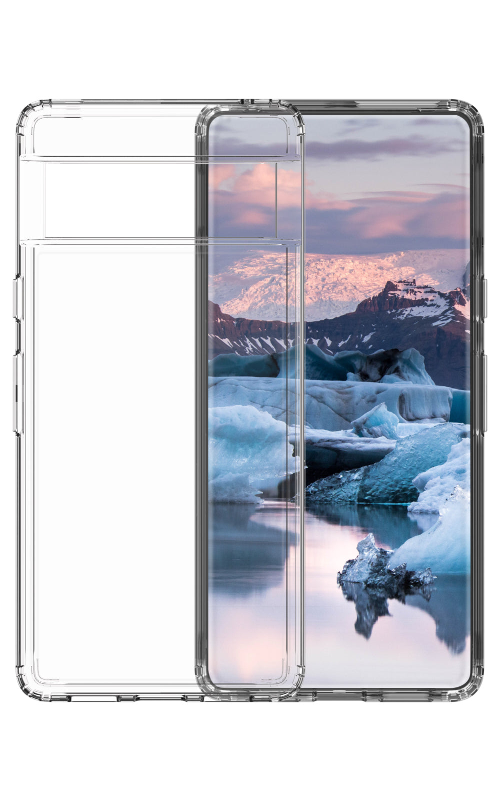 dbramante1928 Iceland Pro Backcover – für Google Pixel 7, Transparent, bis 3 m Sturzsicher