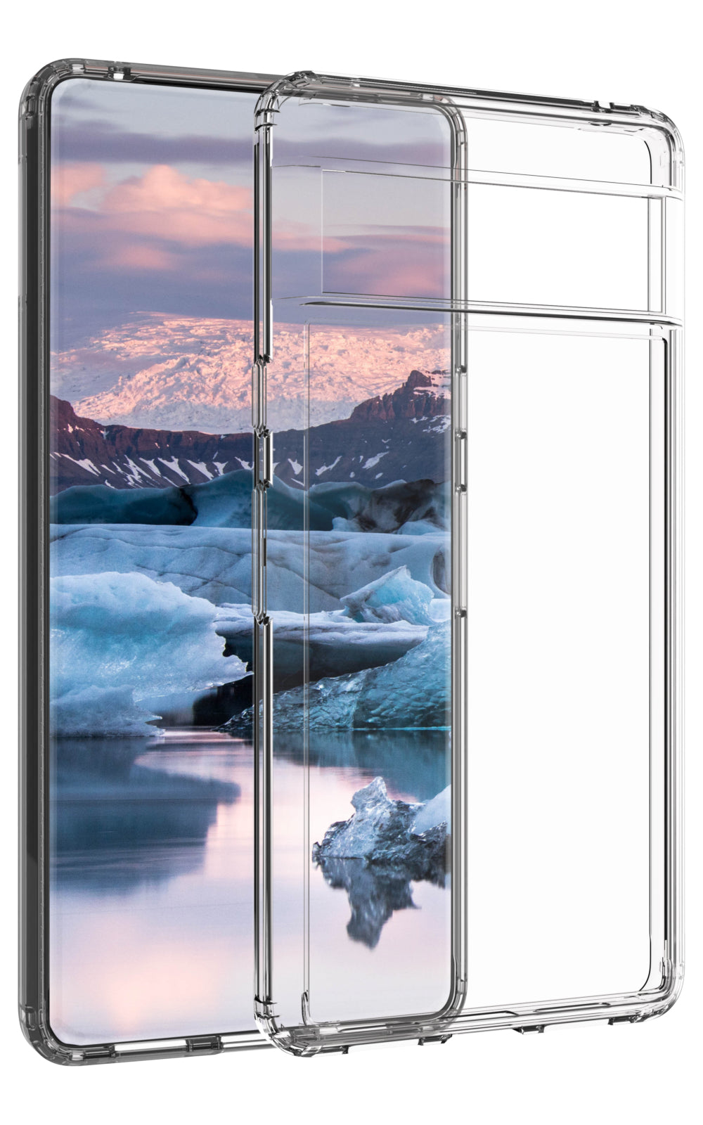 dbramante1928 Iceland Pro Backcover – für Google Pixel 7, Transparent, bis 3 m Sturzsicher