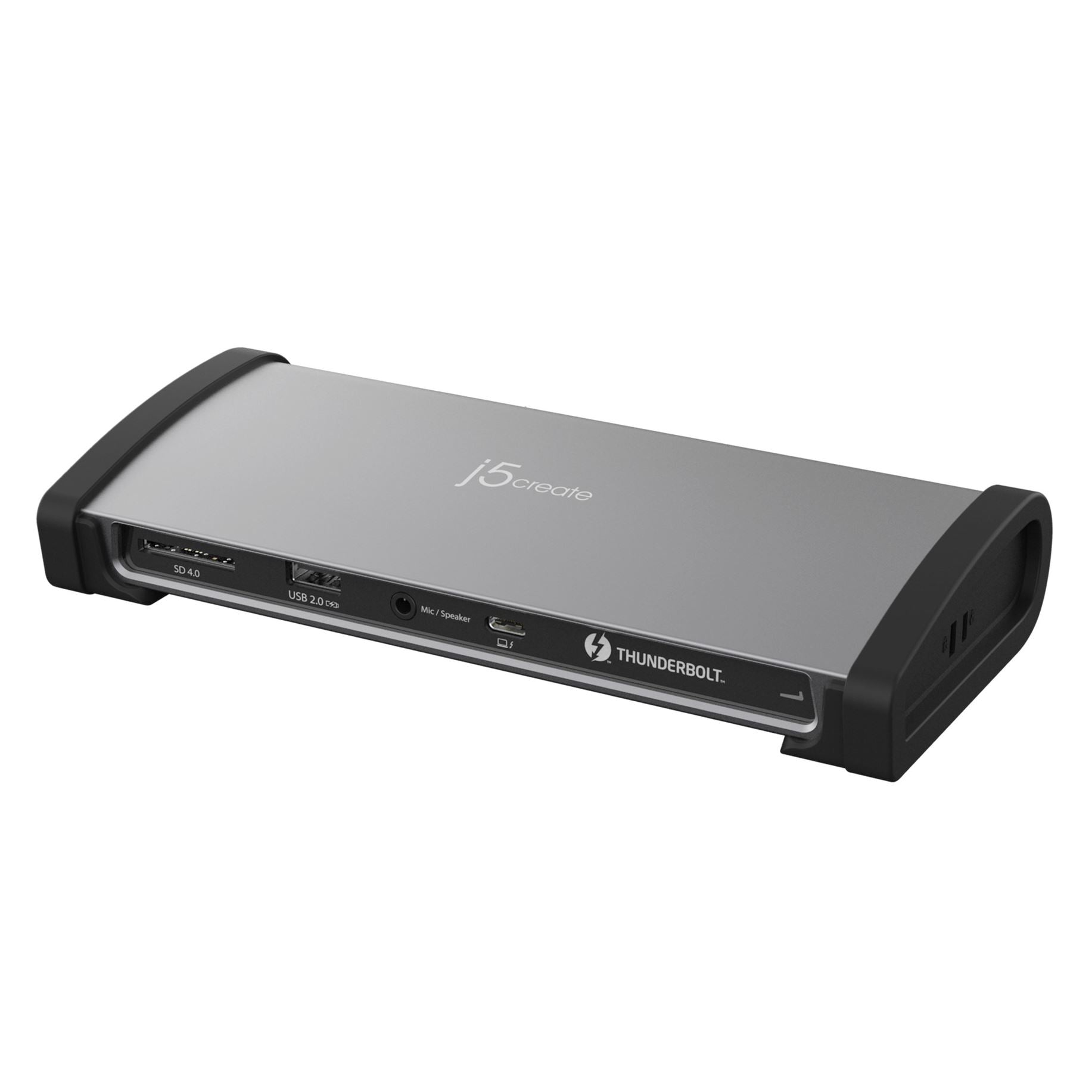 j5create JTD562-EN Dockingstation – Thunderbolt 4, 4× USB-A, 96 W PD, GbE, SD/microSD, 3,5 mm Audio, TB4 × 3