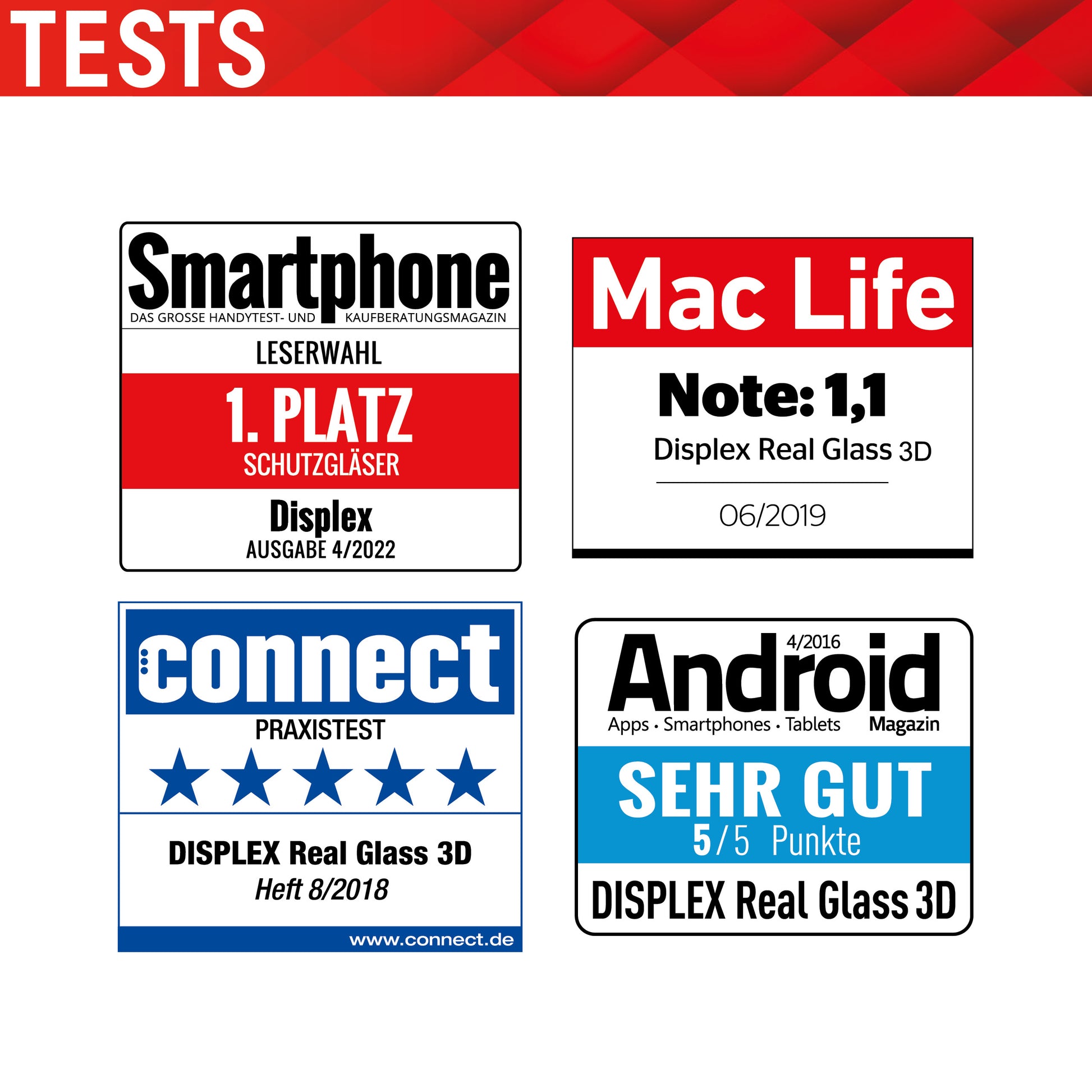 Displex Displayschutz (Panzerglas), Full Cover – für Xiaomi 12 5G/12X 5G/12S – mit Applikator
