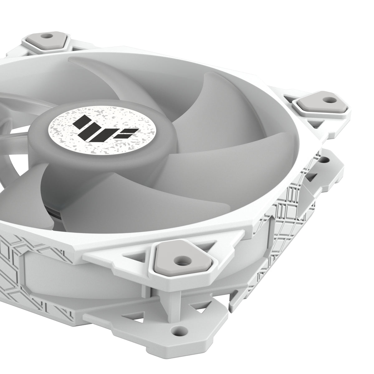 ASUS TUF GAMING TF120 – Gehäuselüfter – 120 mm, PWM, 1900 U/min, ARGB, Weiss
