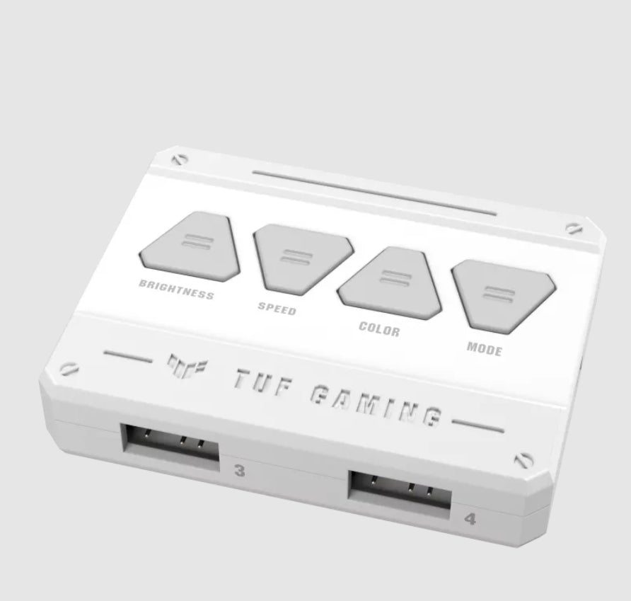 ASUS TUF GAMING TF120 – Gehäuselüfter – 3×120 mm, 4-Pin (PWM), 1900 U/min, 29 dB, ARGB, Weiss