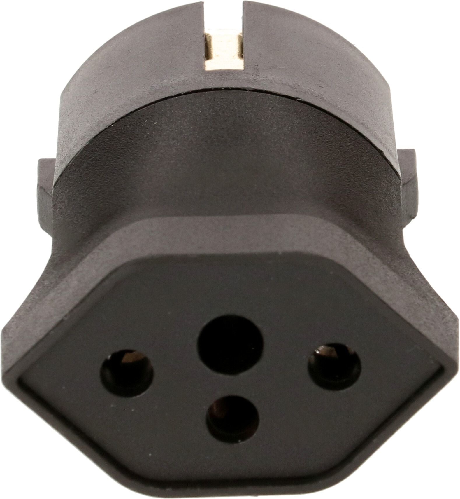 Max Hauri AG 163655 Fixadapter T13 zu Schuko – 230 V, 10 A, 3-polig, Schwarz