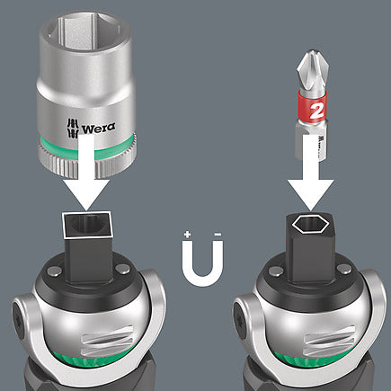 Wera Schraubendreher-Bit-Set Zyklop Pocket Imperial – Antrieb 1/4" – 05004282001
