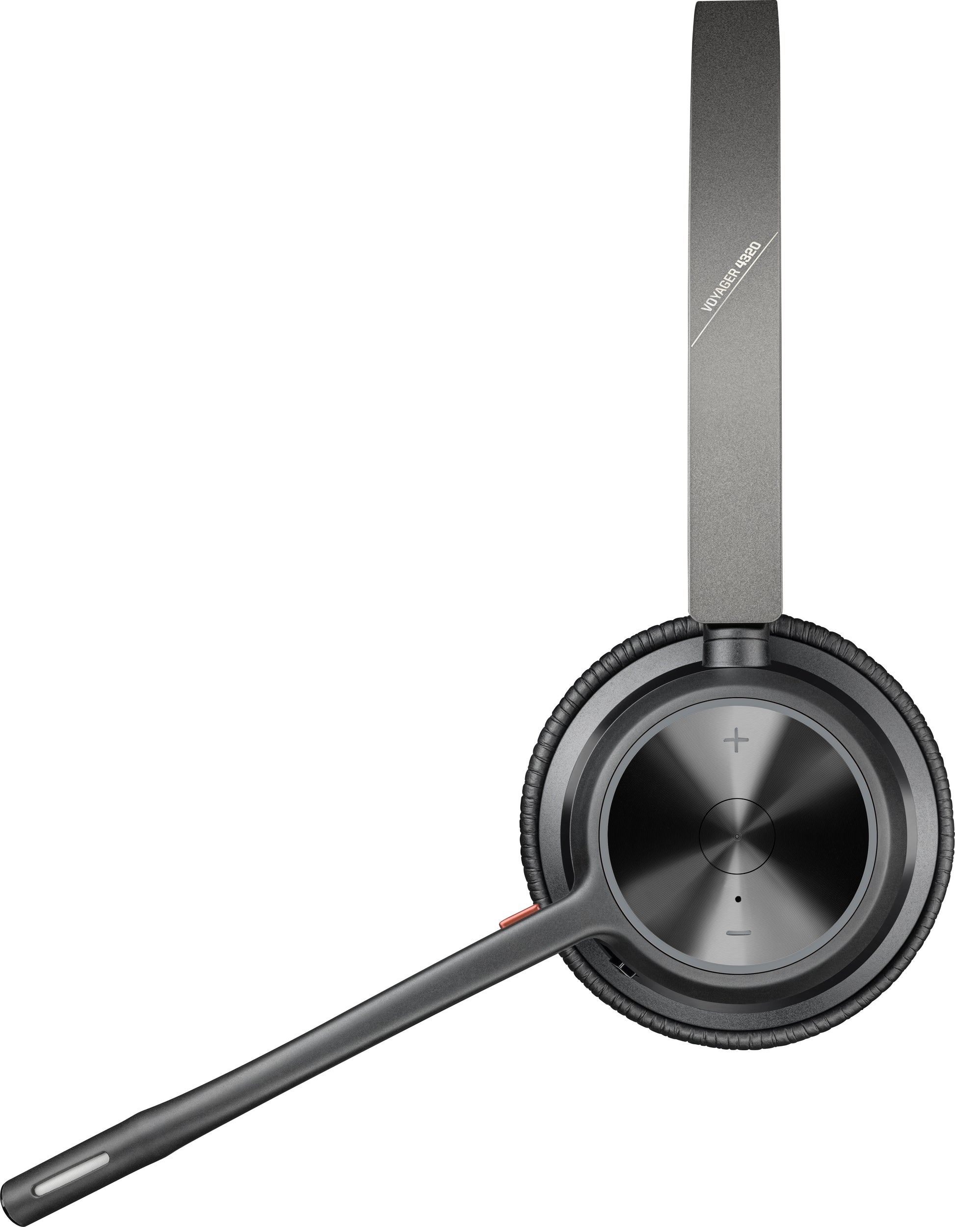 Poly Voyager 4320 UC – Duo Headset – Bluetooth, USB‑A – Boom-Mikrofon, Ladestation – Schwarz – bis 24 h