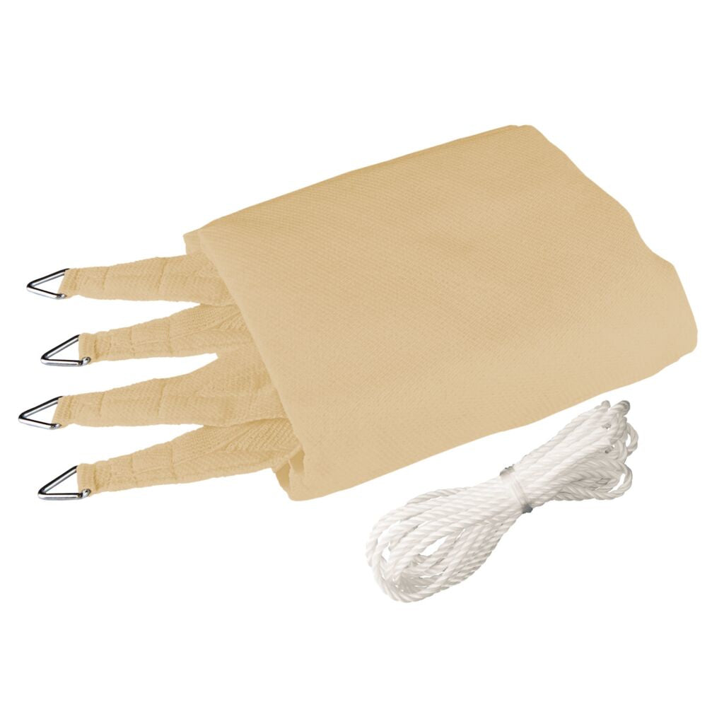Windhager Sonnensegel Capri – 500 × 400 cm, Champagner, 225 g/m²