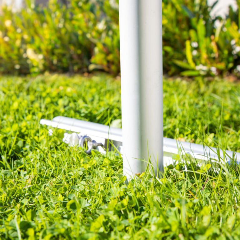 Windhager Bodenhülse Profi – Höhe 90 cm, Aluminium, Grau, für Markisenarm