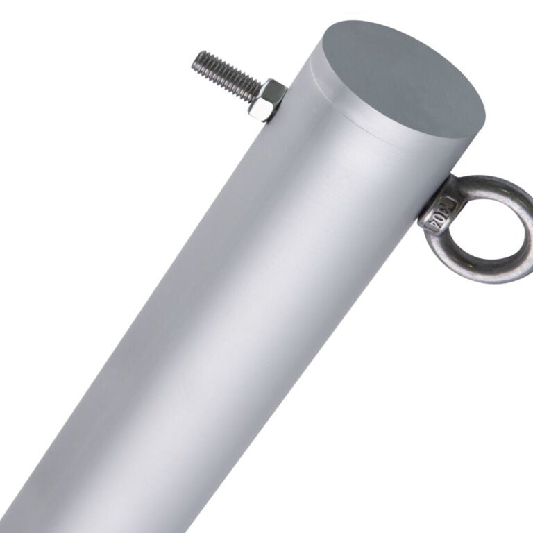Windhager Mast – 4,8 × 243 cm – Aluminium & Stahl, Grau