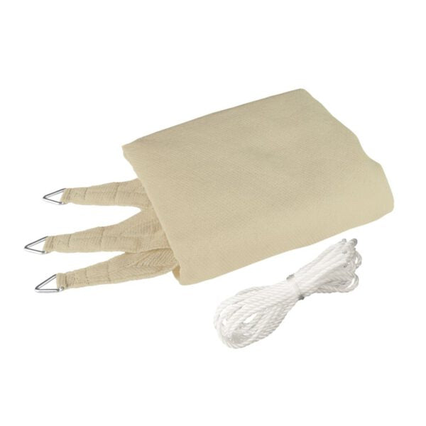 Windhager Sonnensegel – 400 × 400 cm, Champagner, Polyester, 225 g/m²