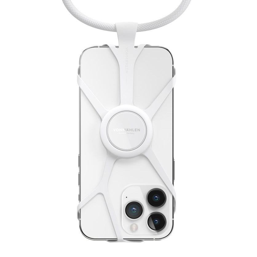 Vonmählen Infinity Plus – Smartphone-Trageband – Nylon/Silikon, Handyhülle, für Smartphones, Weiss