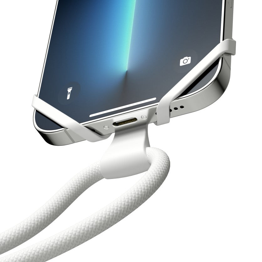 Vonmählen Infinity Plus – Smartphone-Trageband – Nylon/Silikon, Handyhülle, für Smartphones, Weiss