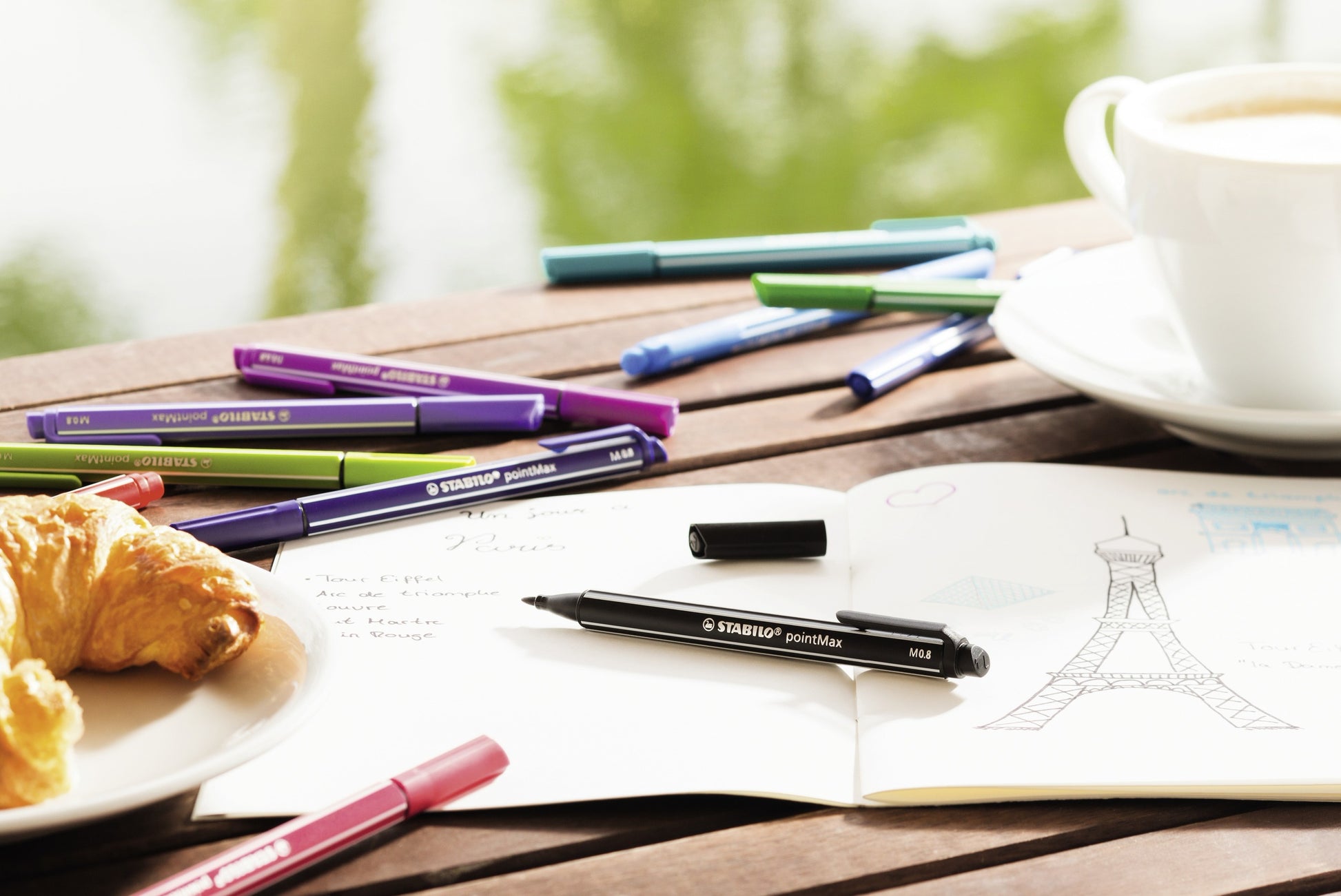 STABILO pointMax Fineliner – 0,8 mm, hellgrau, Cap-Off