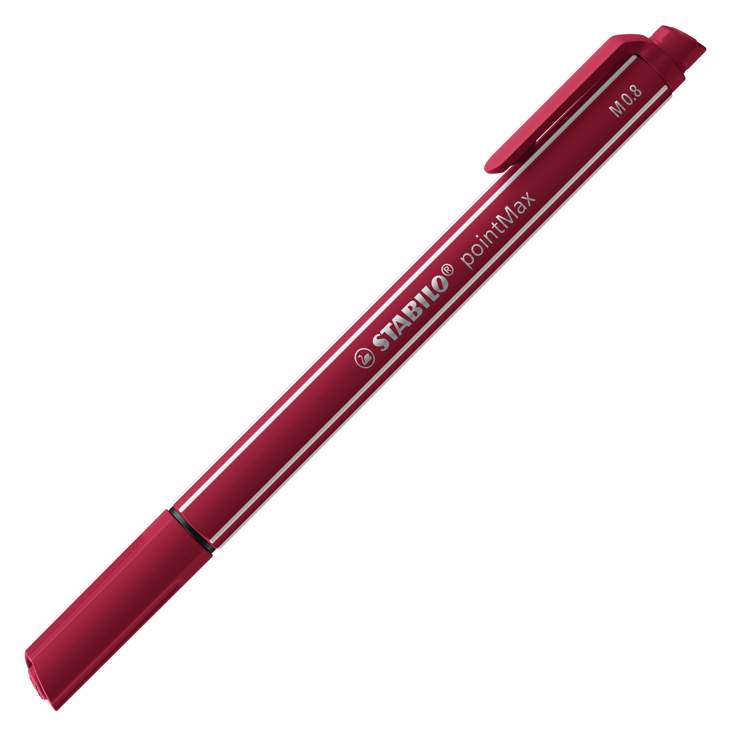 STABILO pointMax Fineliner – 0,8 mm, violett, 1 Stk., Cap-Off