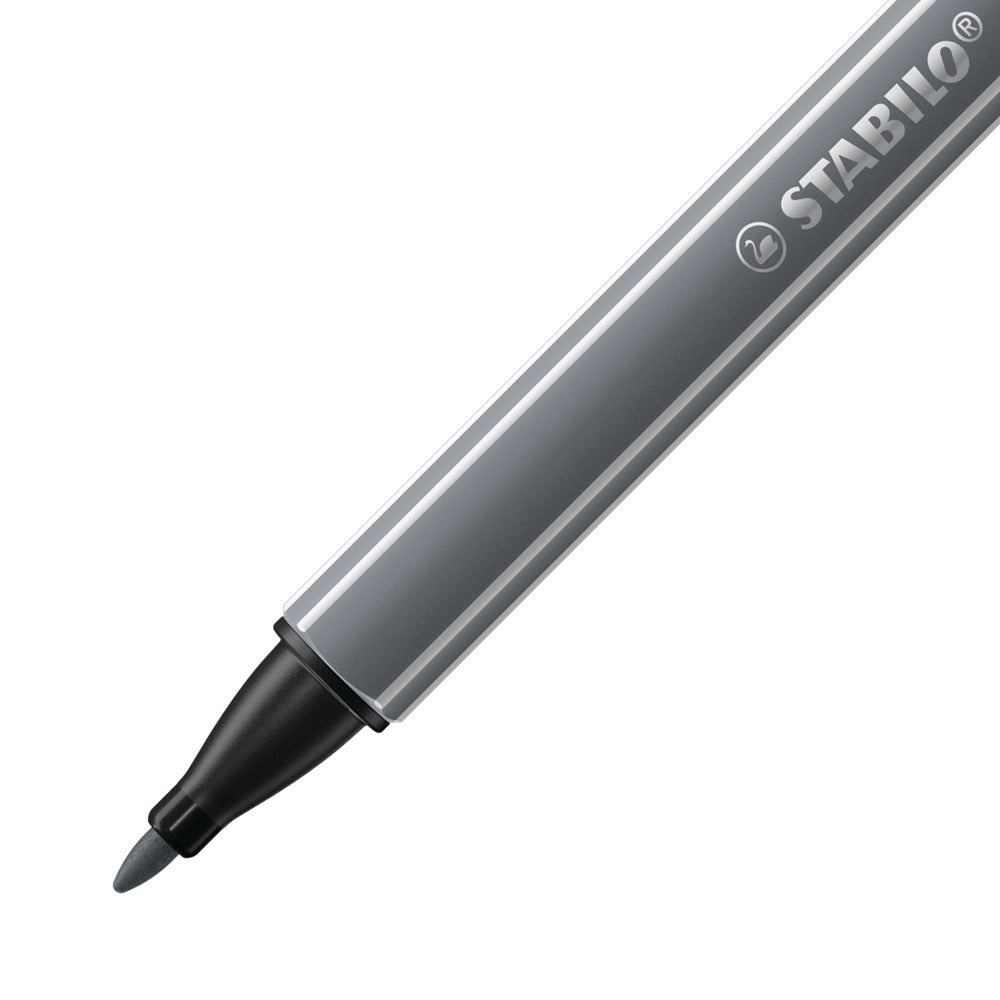 STABILO pointMax Fineliner – 0,8 mm, grau, Cap-Off