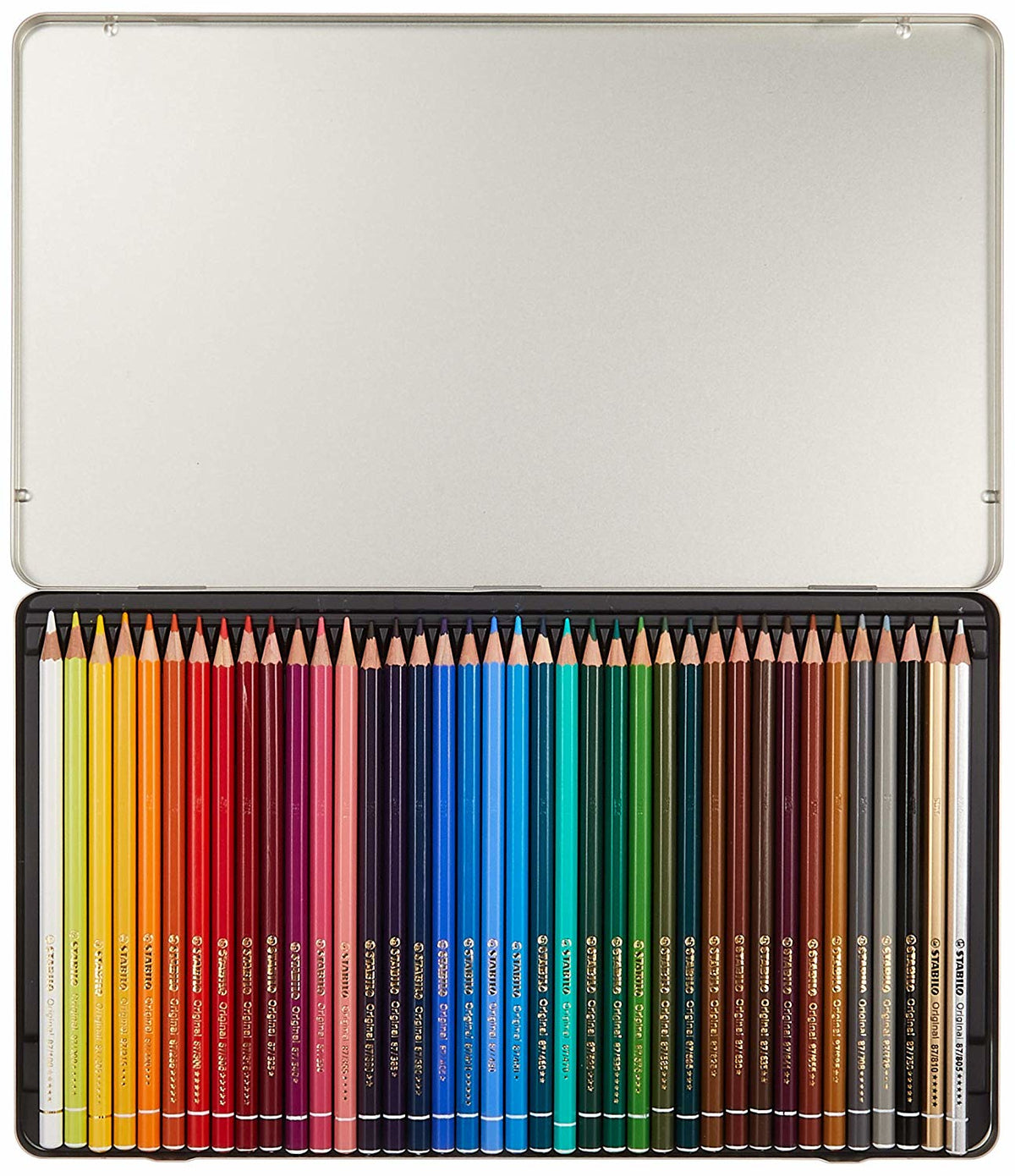STABILO Buntstifte ARTY+ – Minen-Durchmesser 2,5 mm, 38 Farben, im Metalletui