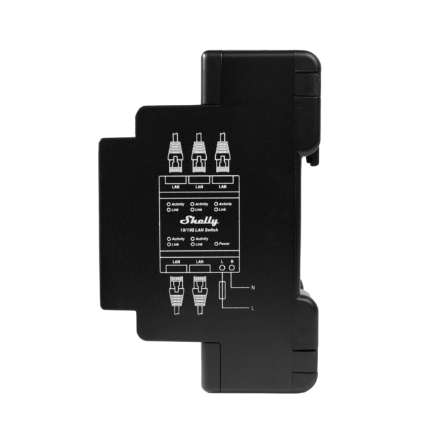 Shelly LAN Netzwerk Switch – Zubehör – Ethernet Switch, DIN-Schiene