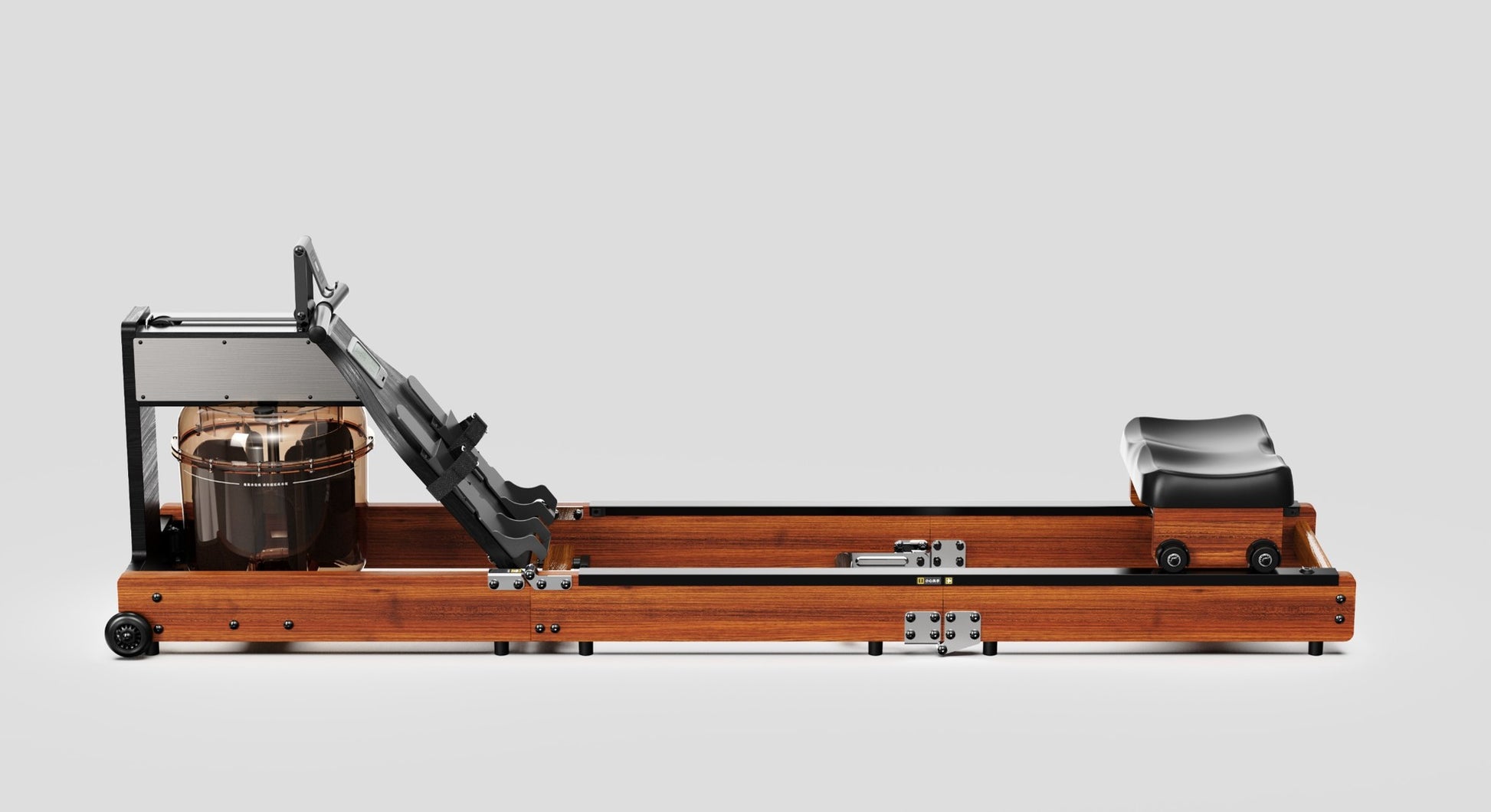 Kingsmith Rudergerät RMWR1F SA, 120 kg Belastbarkeit, Wasserwiderstand – Dunkelbraun, Esche