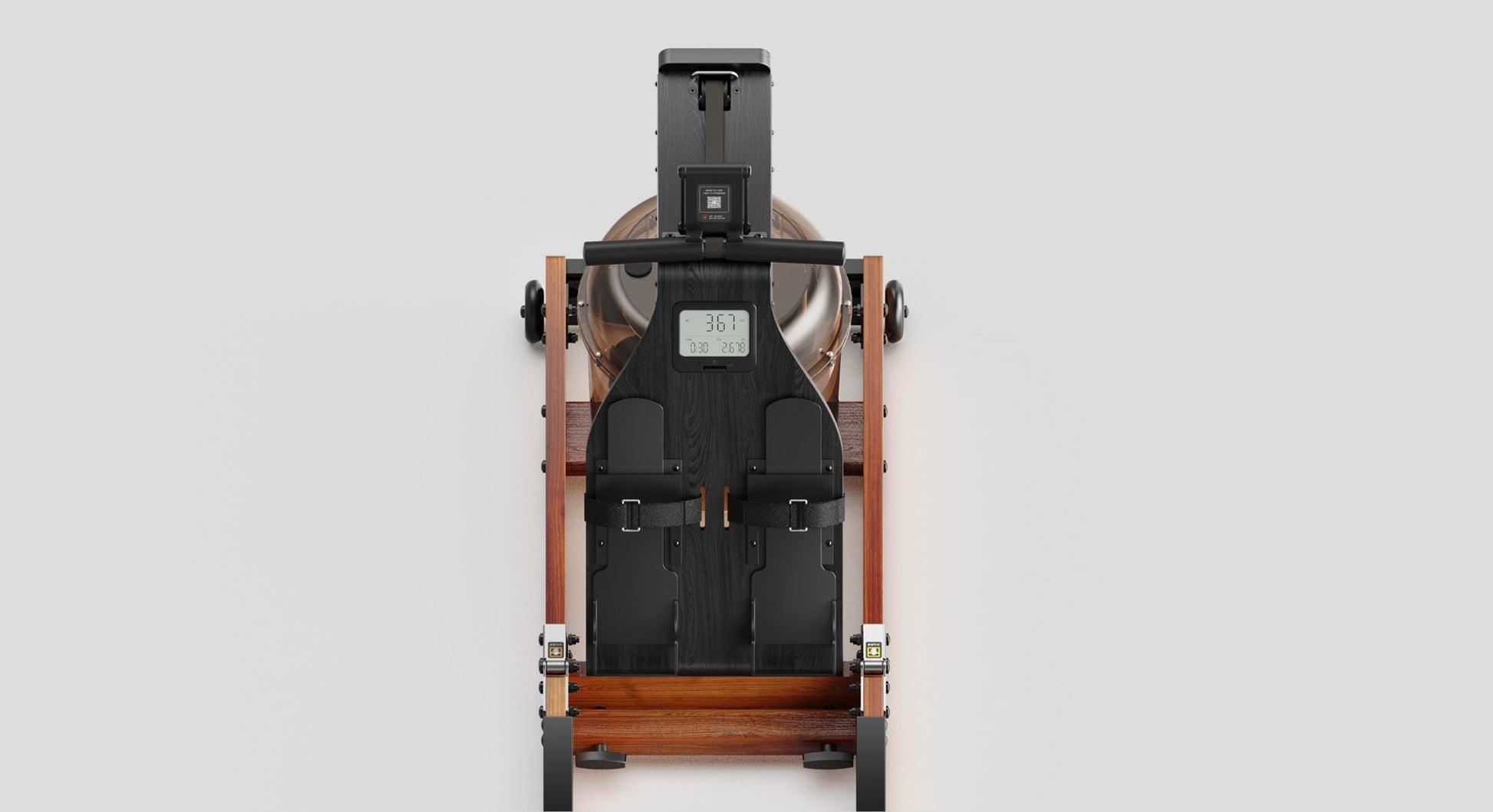 Kingsmith Rudergerät RMWR1F SA, 120 kg Belastbarkeit, Wasserwiderstand – Dunkelbraun, Esche