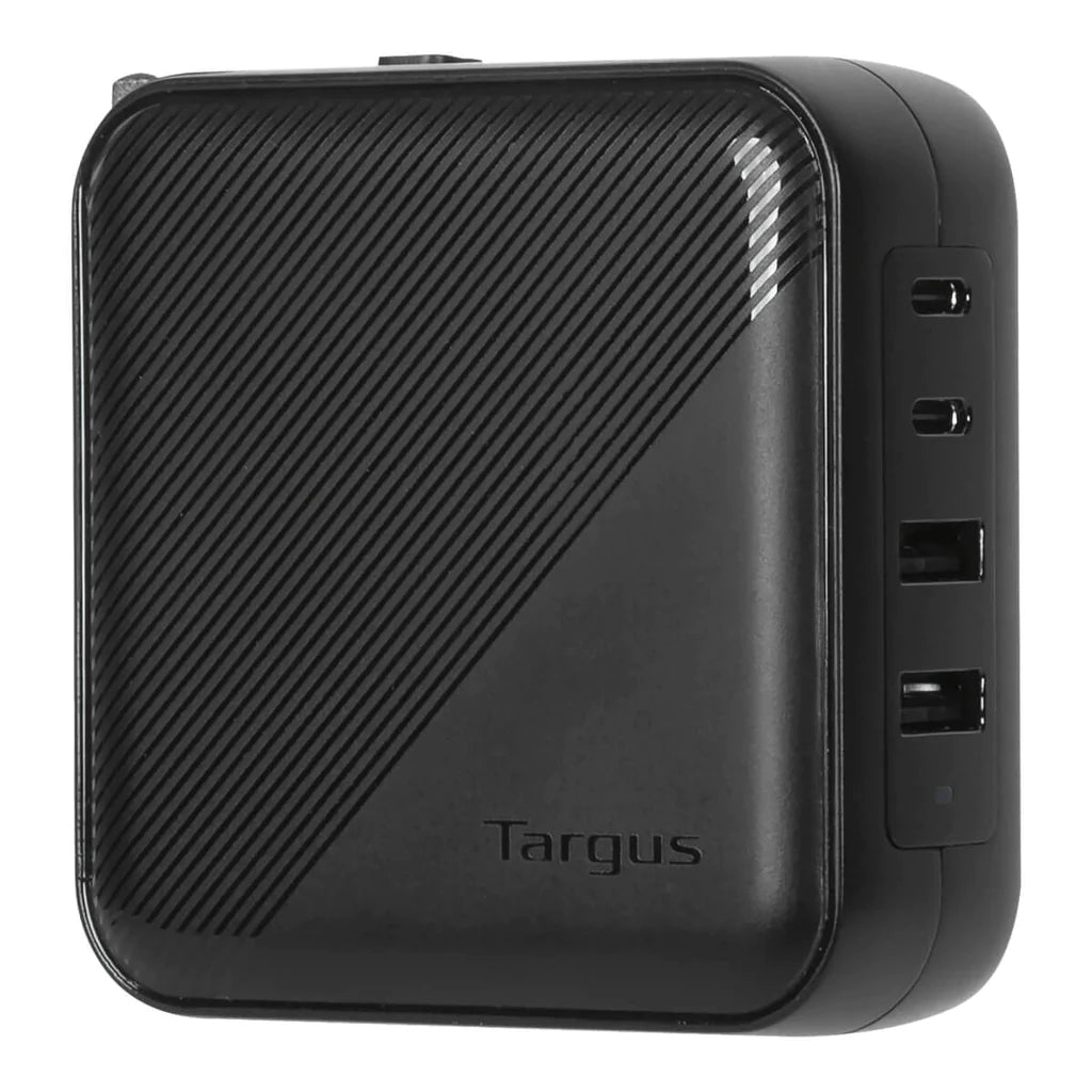 Targus APA109GL Ladegerät – 100 W, 2× USB-C + 2× USB-A, PD, GaN – für Universalgeräte