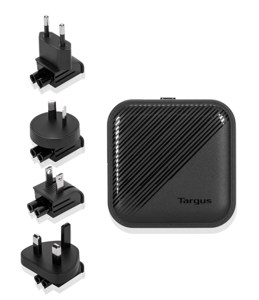 Targus 65 W Gan Ladegerät – APA803GL, Universal, Schwarz