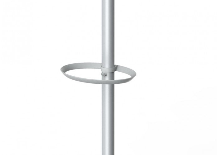 Alba Garderobenständer – mit Schirmhalter – Stahl – Weiss/Grau – 1'870 mm