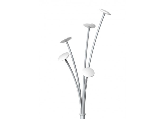 Alba Garderobenständer – mit Schirmhalter – Stahl – Weiss/Grau – 1'870 mm
