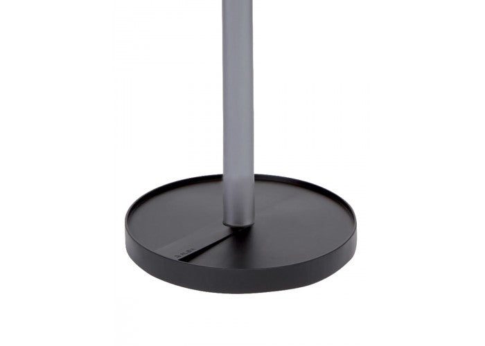Alba STAN3 Garderobenständer (8 Haken, mit Schirmhalter) – Stahl – Grau/Schwarz – 1'750 mm