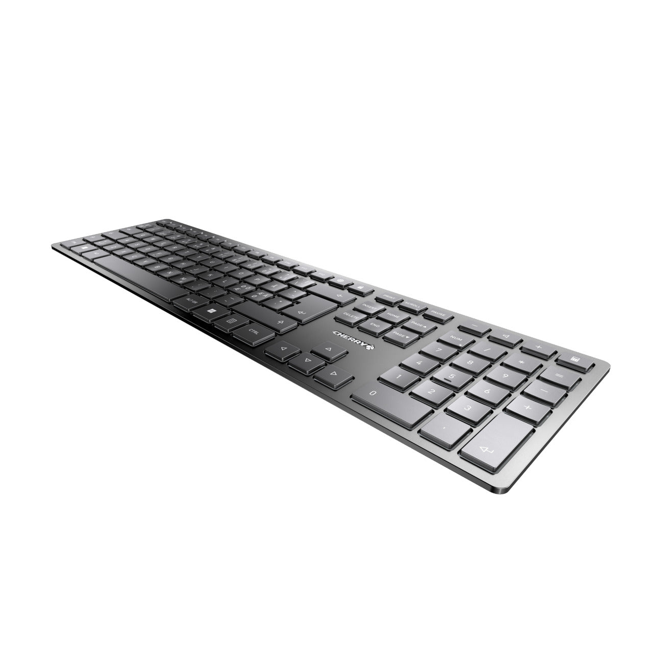 CHERRY KW 9100 SLIM – Tastatur, kabellos (Bluetooth/2,4 GHz), Nordisch-Layout, mechanisch (Cherry SX)