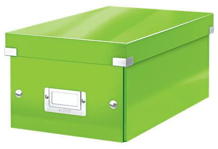 Leitz Click&Store WOW Aufbewahrungsbox – für 40 CDs/DVDs, grün, Hartplatte