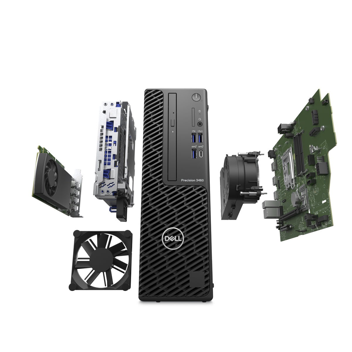 Dell Precision 3460 SFF – Intel Core i7-14700, 16 GB RAM, 512 GB SSD, NVIDIA T1000 8 GB, Windows 11 Pro