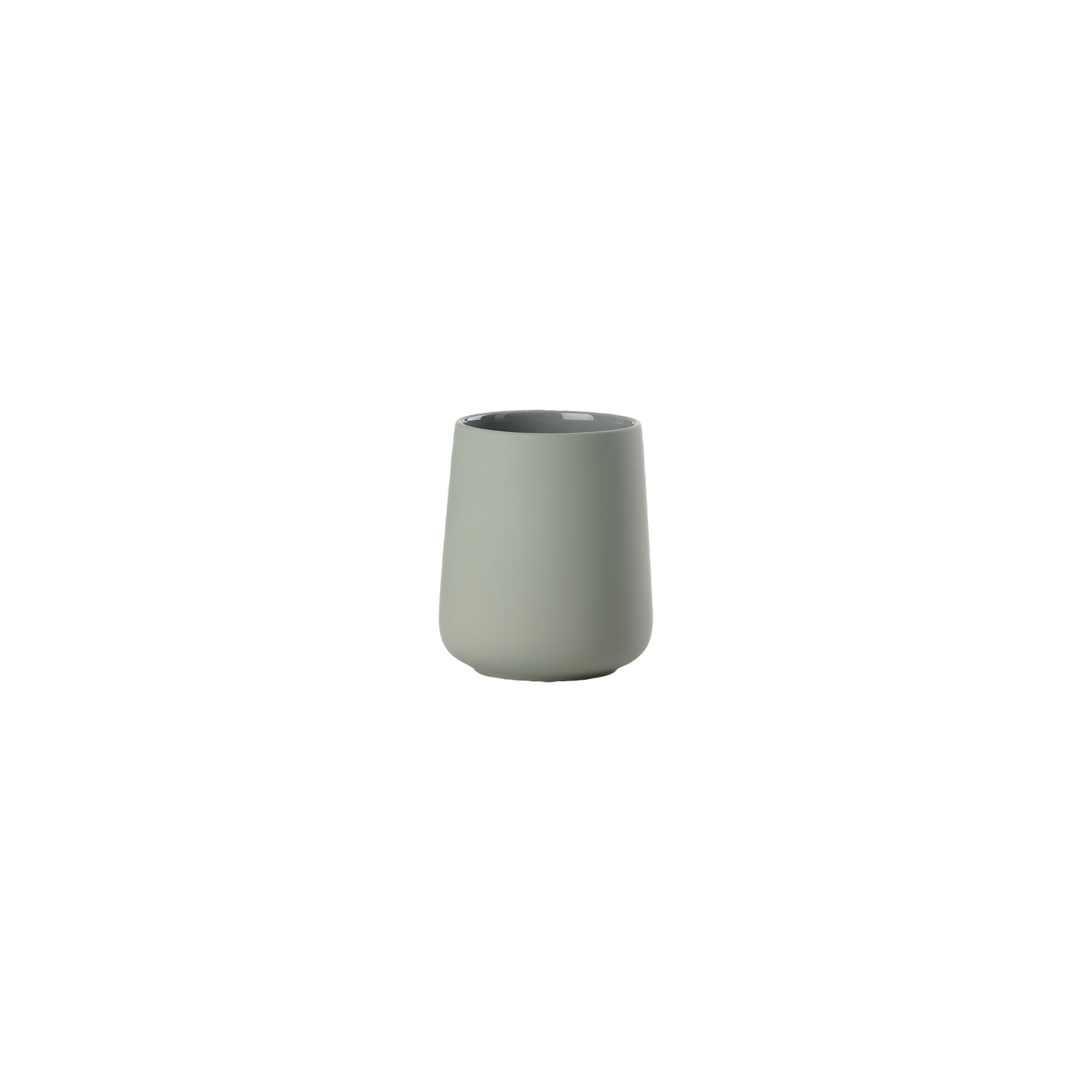 Zone Denmark Zahnbürstenhalter Nova One – Ø8×10 cm, Steingut, Grün