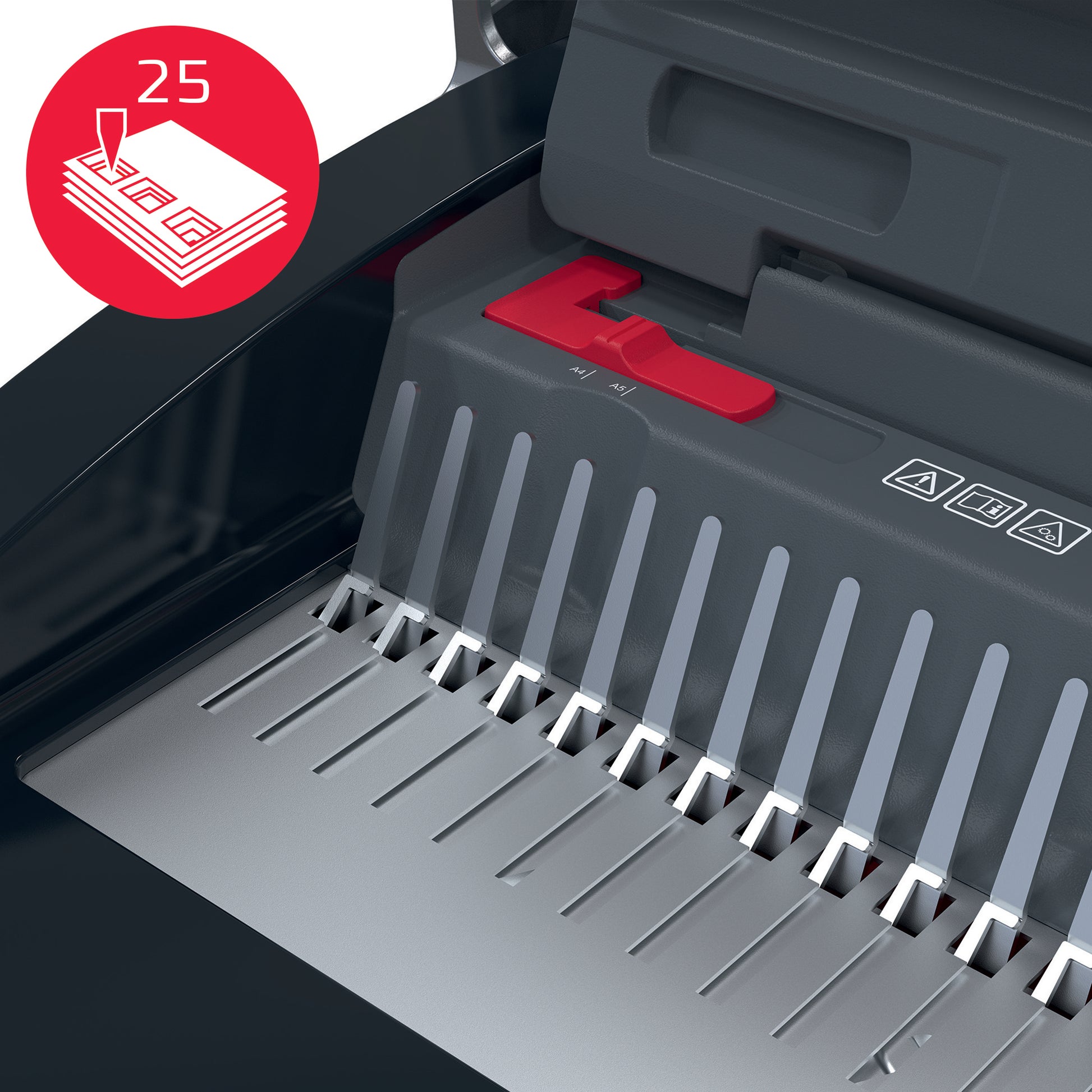 GBC CombBind CB25 Stanz- und Bindemaschine – Plastikbindung, für 21-Loch, A4, bis 25 Blatt