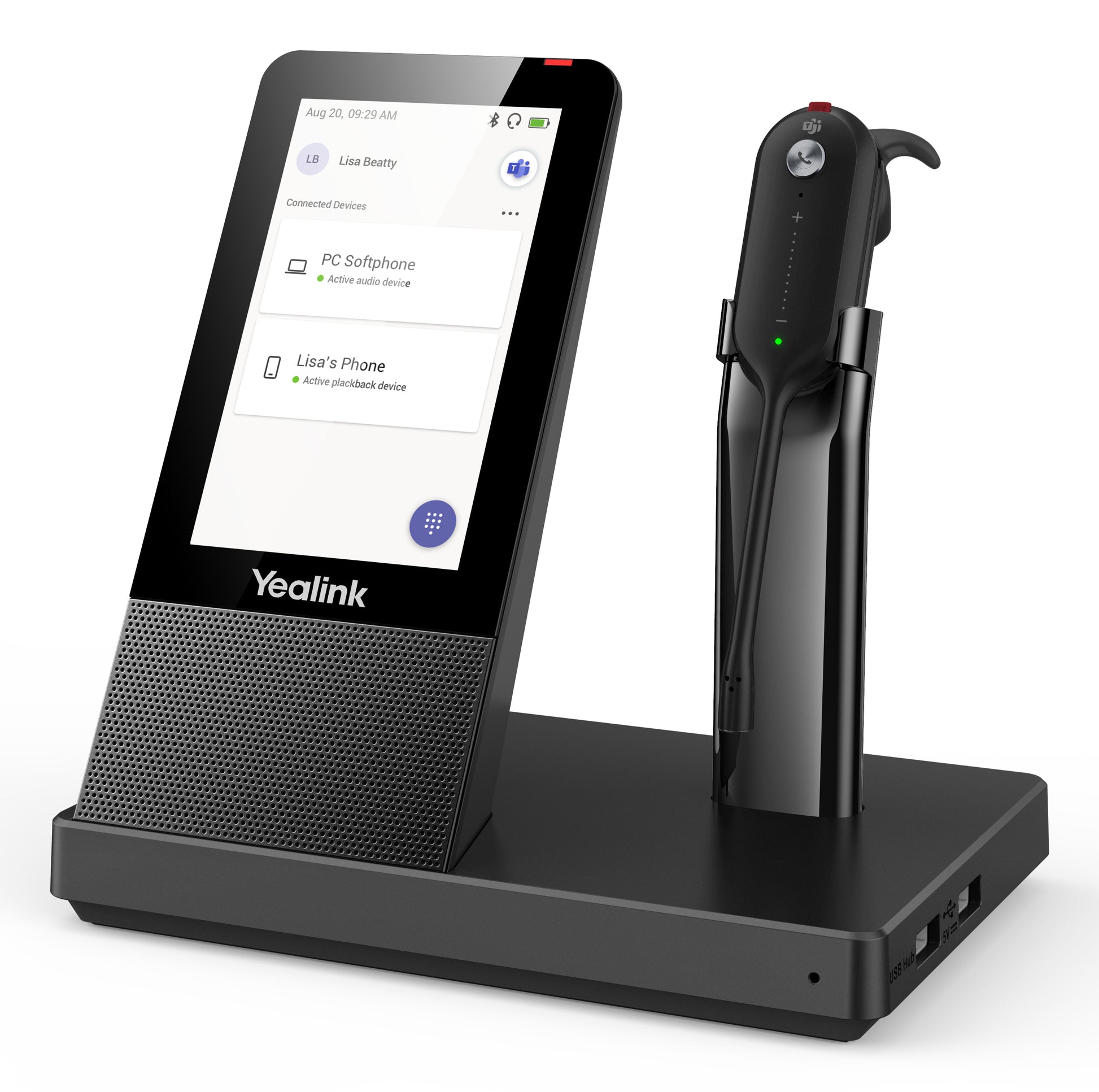 Yealink WH67 – Headset – DECT – für Microsoft Teams