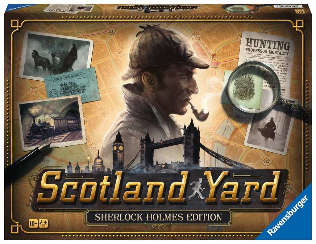 Ravensburger S. Holmes Scotland Yard Familienausgabe – Brettspiel, 2–6 Spieler, ab 10 Jahren, 60 Min